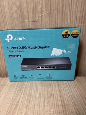 TP-Link TL-SG105-M2 5-Port 2.5G Multi-Gigabit Desktop Unmanaged Switch - Black - Image 1 of 4