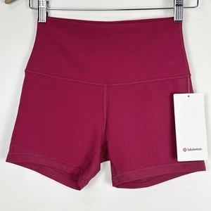 Nuevo con etiquetas Pantalón Corto Lululemon Align High Rise 4” Magenta Smoke Talla 4 Raro Agotado - Imagen 1 de 9