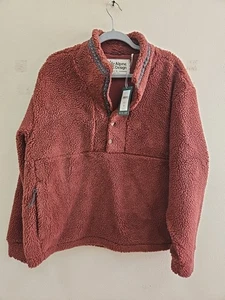 Alpine Design Damen Sherpa 1/2 Snap Pullover Fleece Xl Makel Lesen  - Bild 1 von 10