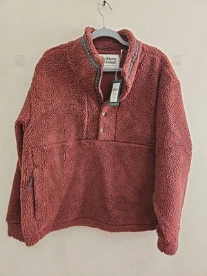 Alpine Design Women’s Sherpa  1/2 Snap Pullover Fleece Xl Imperfection Read  - Image 1 of 4