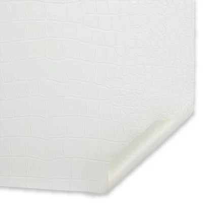 Ottertex® Vegan Alligator Leather PVC Waterproof Polyester Stretch Vinyl Fabric - Image 1 of 2