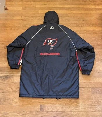 Chaqueta De Colección Starter XL Pro Line Tampa Bay Buccaneers Grande Espalda Logo Larga NFL Foto 1 de 4