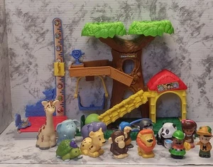 Fisher-Price Little People Big Animal Zoo Treehouse Juego con 13 Figuras 2014 - Imagen 1 de 17