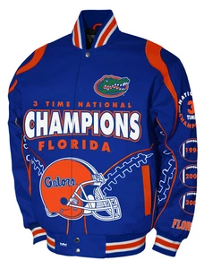 Florida Gators Franchise Club Commemorative Twill Jacket - Blue - Picture 1 of 3