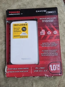 Toshiba Canvio Connect 1TB Portable External Hard Drive USB 3.0 New Sealed - Picture 1 of 5