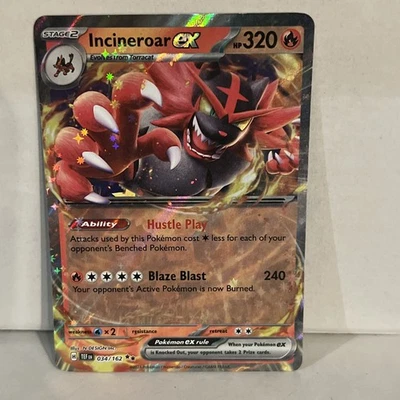 Incineroar ex - Double Rare SV05: Temporal Forces 034/162 NM - Image 1 of 2