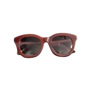 ett:twa Anthropologie Women's Sunglasses Gold / Burgundy Grape NEW - Picture 1 of 8
