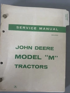 Trattore John Deere Model M manuale completo di servizio officina SM2001 scheda intatta - Foto 1 di 11
