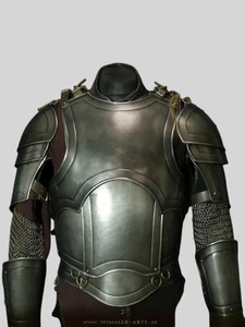 Medieval Knight Cuirass Armor With Bracers Warrior Knight Armor Half Body Armor - Picture 1 of 2