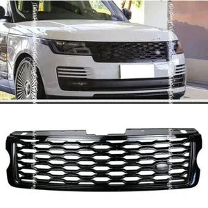 For Range Rover Vogue L405 2013-2017 Black Front Bumper Grille To 2018-21 Style - Imagen 1 de 7