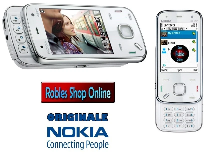 Nokia N86 8GB White (SIM-Lock Frei) GSM 3G 8MP Zeiss Flash WLAN GPS UKW TOP - Bild 1 von 1