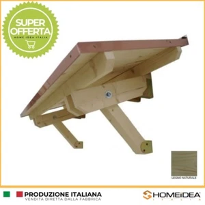 Pensilina/tettoia legno in abete massello mis. 250 x 120 cm -produzione Italiana - Foto 1 di 6