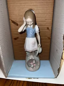 LLADRO 1285 My Goodness Girl Flower Basket Figurine Retired **READ** - Picture 1 of 15