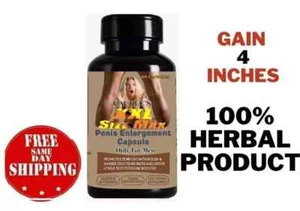 Xxl Size Max Enlargement Pills Gain 4 Inches Now 60 Caps Free Shipping - Picture 1 of 5