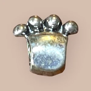 Silver Tone Bead Charm Crown Approximately .54” For Snake and Solid Bracelets - Picture 1 of 4