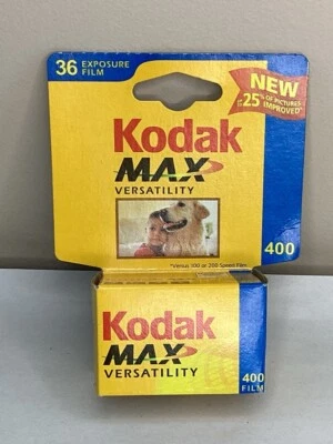 New Kodak Maximum Versatility 400 Film36 Exposures 35mm Color 1 Roll Exp 10/03 - Image 1 of 2