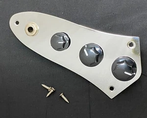 Fender JBASS CONTROL PLATE with POTS & KNOBS JACK Jazz J Bass Squier Affinity - Picture 1 of 14
