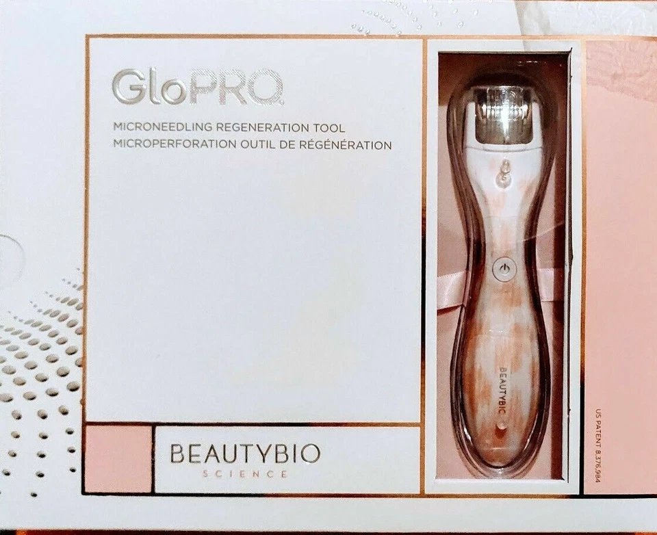 Beauty Bioscience Pink Leopard GloPRO TOOL w Face MicroTip 5 Pads NIB Foto 1 de 2