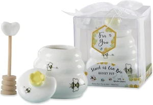 Kate Aspen Sweet as Can Bee Keramik Mini Honigtopf mit Honiglöffel aus Holz (3,4 - Bild 1 von 12