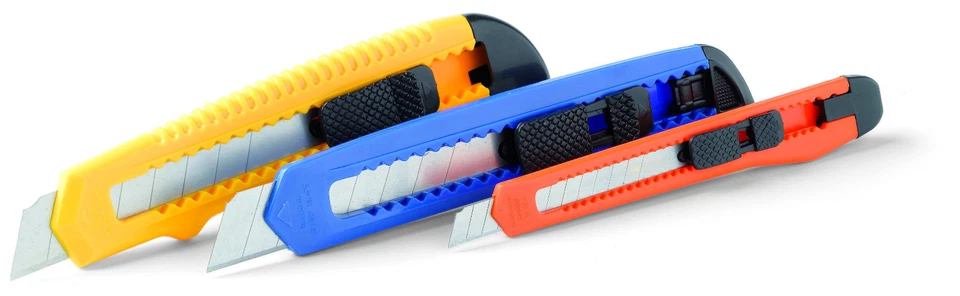 Cutter Set 3-teilig Universalcutter Cuttermesser 3 Stück (2 x 18mm + 1 x 9mm) - Bild 1 von 1