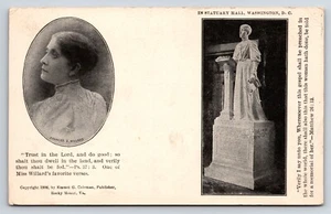 Postcard In Statuary Hall, Washington, D.C. Frances E. Willard Multi View - Picture 1 of 2