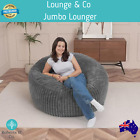 Lounge & Co Jumbo Lounger Grey Lounge Chair Sofa Ottoman