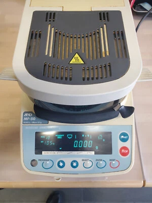 Analizador de humedad A&D MF50 (certificado de reconstrucción) Foto 1 de 3