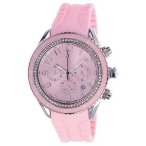 T10 MARACUJA WATCH IN SILICON , 3 SPHERES AND STRASS T10-C010RS, PINK - Foto 1 di 1