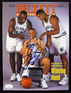 Jason Kidd Dallas Mavericks Signed Beckett March 1995 Magazine JSA Authenticated - Picture 1 of 2