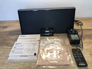 Sony Personal Audio Docking Station System Black (RDP-X200iPN) New No Box - Picture 1 of 14