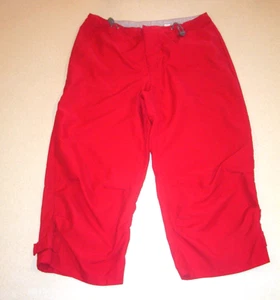 Women's Old Navy Red Mid-Rise Drawstring Athletic Capris 6 - Picture 1 of 2