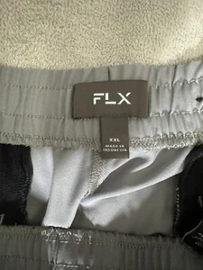 Pantalone FLX uomo XXL grigio coulisse elastico in vita pull on corsa abbigliamento attivo - Foto 1 di 6