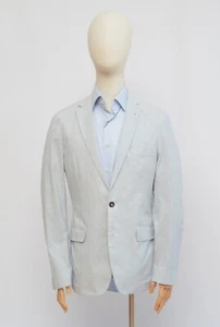 Orlebar Brown Men's Light Blue Linen & Cotton Blazer Jacket SzM Made in Portugal - Picture 1 of 14