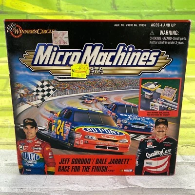 Micro Machines 1999 Jeff Gordon Dale Jarrett Race For The Finish NASCAR Sealed - Image 1 of 4