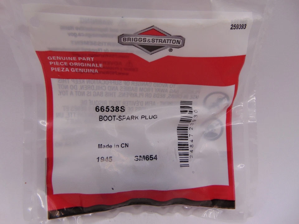 Briggs & Stratton OEM 66538S Replacement Spark Plug Boot