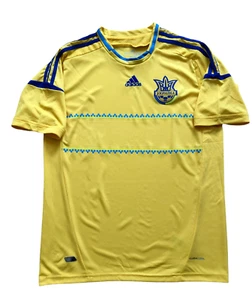 Ukraine Home football shirt 2012 Soccer Jersey Yellow Mens Trikot Size L - Picture 1 of 12