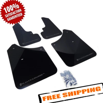 Rally Armor MF5-UR-BLK/GRY Black/Grey UR Mud Flaps for 2003-2008 Subaru Forester Foto 1 de 4