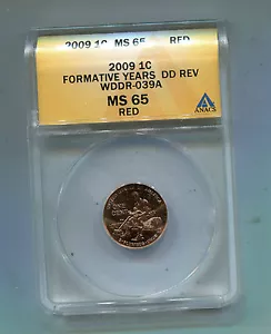 2009P Lincoln Cent Formative Years-WDDR-039A-ANAC'S-MS65 Attributed - Picture 1 of 2