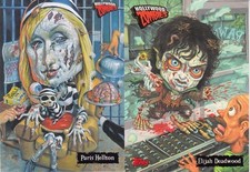 HOLLYWOOD ZOMBIES PROMO CARDS PARIS HELTON ELIJAH DEADWOOD LIKE GARBAGE PAIL KID
