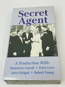 Factory Sealed Secret BeAgent Classic VHS Dir Alfred Hitchcock Madeline Carroll - Picture 1 of 3