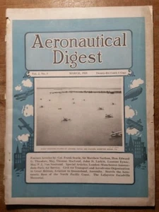 Mar 1923 Aeronautical Digest Vol 2 No 3 Fleet Scouting Planes Aviation Magazine - Picture 1 of 17