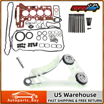Kit de cadena de distribución N20B20 con juntas de cabeza pernos para BMW 220i 228i 320i 328i 428i Foto 1 de 4