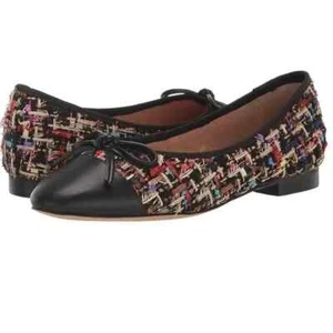 Steve Madden “Glossie” Festive & Fun Multi Color Ballet Flats (Black/Multi) - Picture 1 of 6
