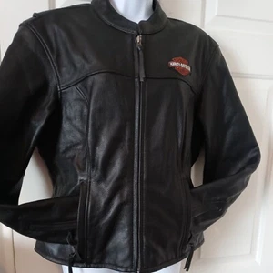 HARLEY-DAVIDSON DAMEN LEDER REITJACKE XL - Bild 1 von 9