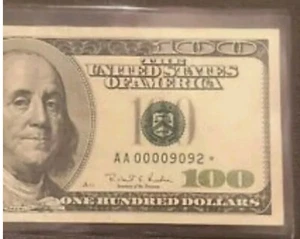 1996 Series Rare Star Note, AA0000 under 10k SERIAL # on Eb & in Mint Condition - Picture 1 of 3