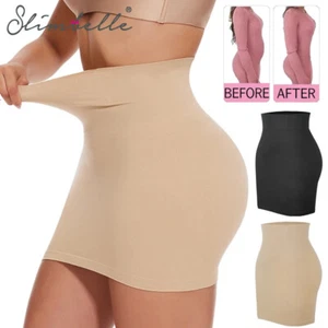 Shapewear Dress Slip for Under Dresses Half Slip Tummy Control Body Shaper Skirt - Picture 1 of 21
