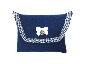 Dirndltasche blau Dirndlschürzentasche Trachtentasche Gürteltasche Handytasche - Bild 1 von 3