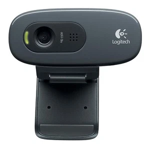 Logitech C270 USB2.0 1280 x 720 Pixels Webcam - Black - Zdjęcie 1 z 2