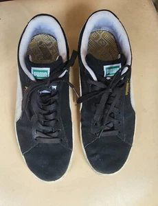 See Pics Puma Mens Suede Classic 352634-03 Sports Sneaker Shoes Black UK9 US10 - Picture 1 of 9