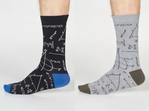 THOUGHT (BRAINTREE) BAMBUS HERRENSOCKEN - SPM705 THERON ALGEBRA - NEU MIT ETIKETT - Bild 1 von 13
